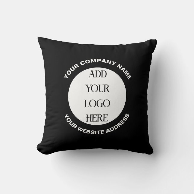 Business Logo Custom  Kissen (Vorderseite)