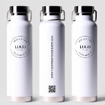 Business-Logo Custom QR-Website beruflich Trinkflasche<br><div class="desc">Machen Sie eine Aussage mit Ihrem Firmenlogo auf einer beruflichen Wasserflasche. Erhöhen Sie den Webverkehr und die Verlobung Ihrer Kunden mit dem benutzerdefinierten QR-Code-Generator auf der Flasche, der direkt auf Ihre Website verlinken kann. Verpassen Sie nicht diese einmalige Werbemöglichkeit! Passen Sie Ihre Wasserflaschen heute an. Wenden Sie sich an info@lddesignloft.com,...</div>