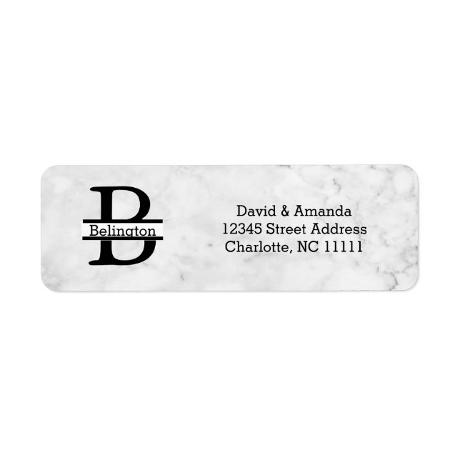 Business Logo Custom Return Address Label (Vorne)