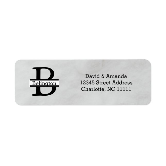 Business Logo Custom Return Address Label (Vorne)
