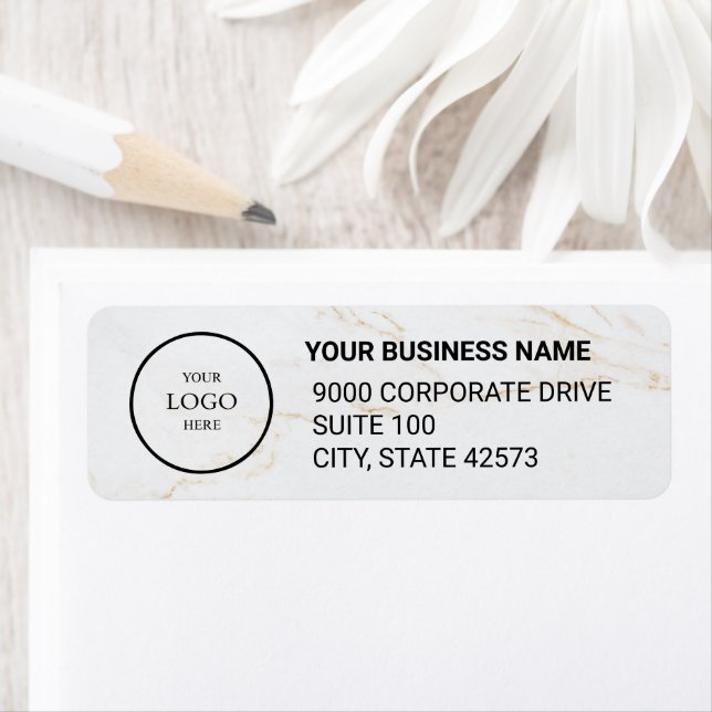 Business Logo Custom Return Address Label (Insitu)
