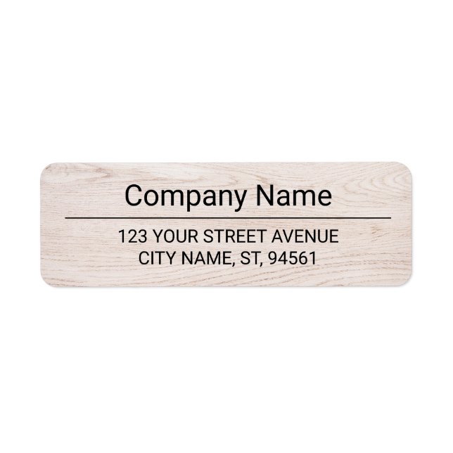 Business Logo Custom Return Address Label (Vorne)
