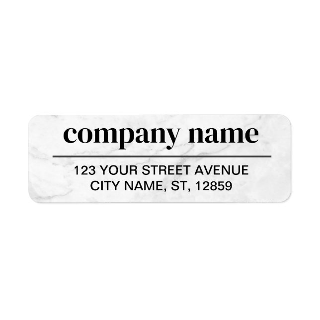 Business Logo Custom Return Address Label (Vorne)