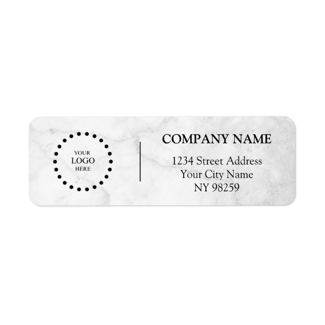 Business Logo Custom Return Address Label (Vorne)