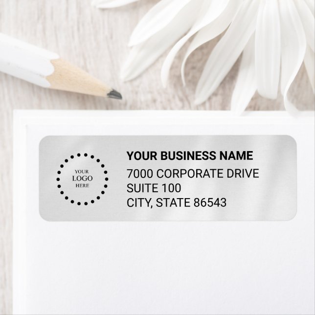 Business Logo Custom Return Address Label (Insitu)