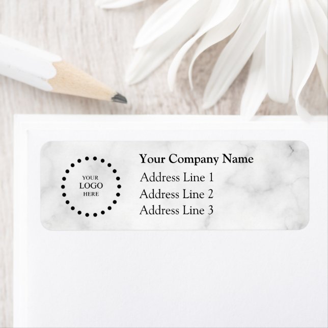 Business Logo Custom Return Address Label (Insitu)