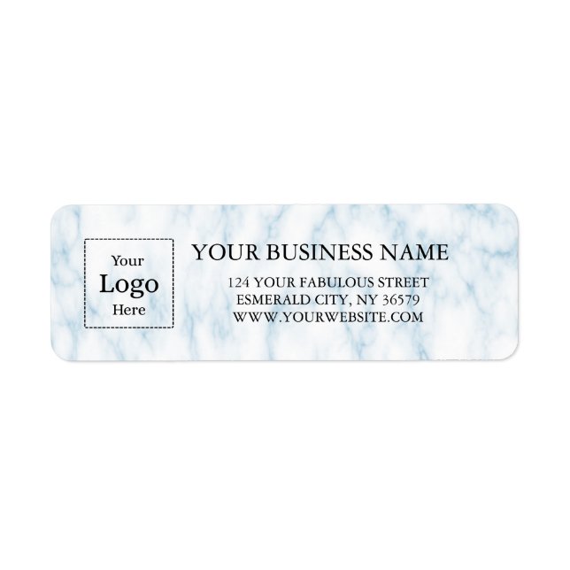 Business Logo Custom Return Address Label (Vorne)