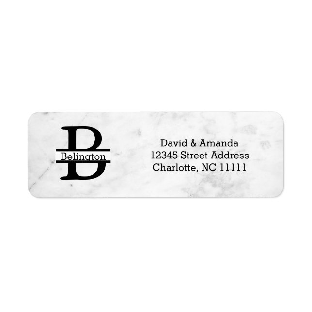 Business Logo Custom Return Address Label (Vorne)