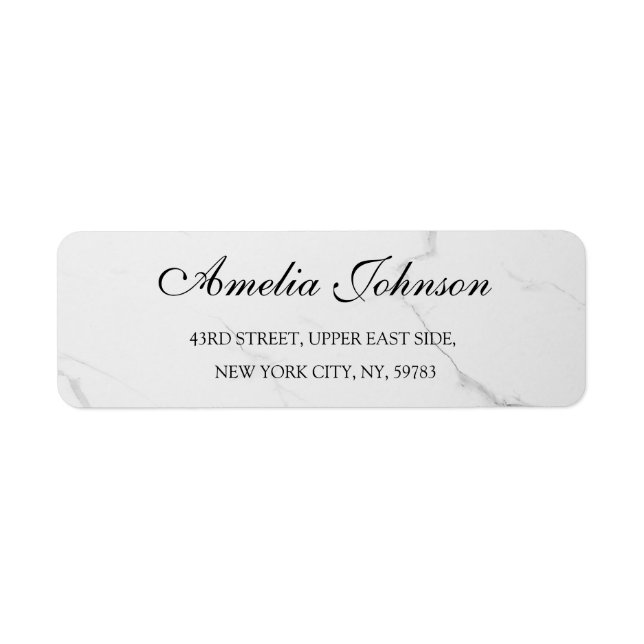 Business Logo Custom Return Address Label (Vorne)