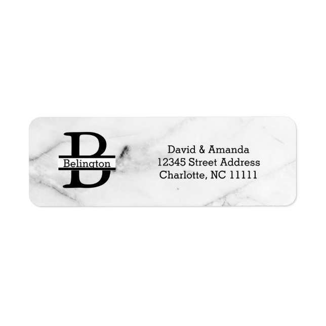 Business Logo Custom Return Address Label (Vorne)