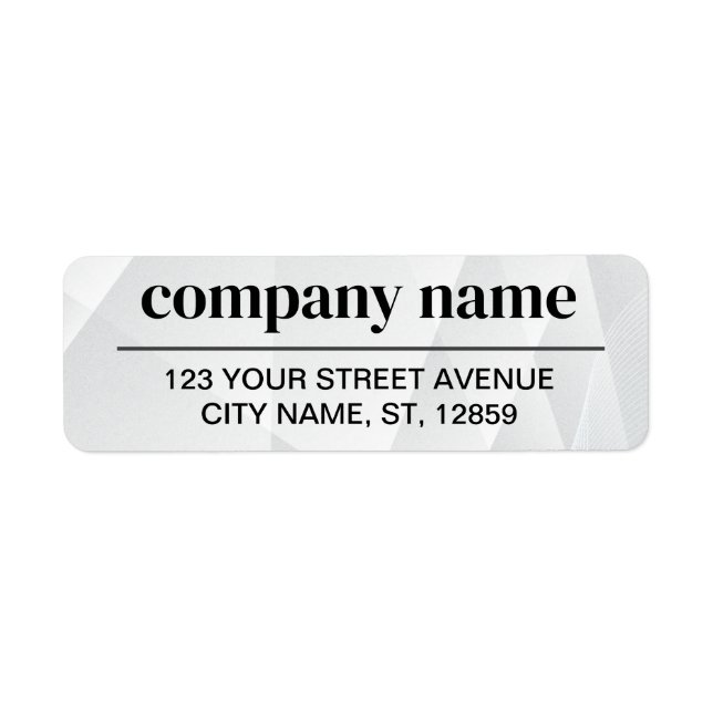 Business Logo Custom Return Address Label (Vorne)