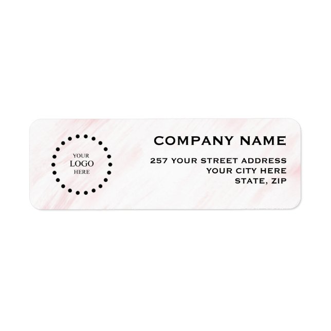 Business Logo Custom Return Address Label (Vorne)