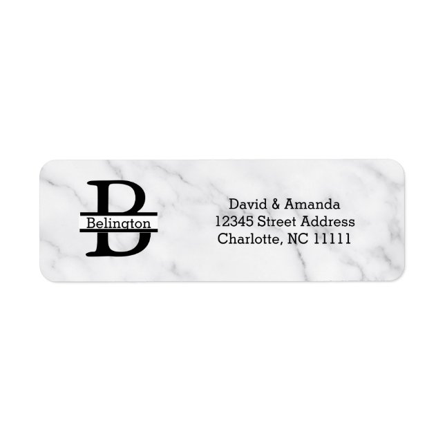 Business Logo Custom Return Address Label (Vorne)