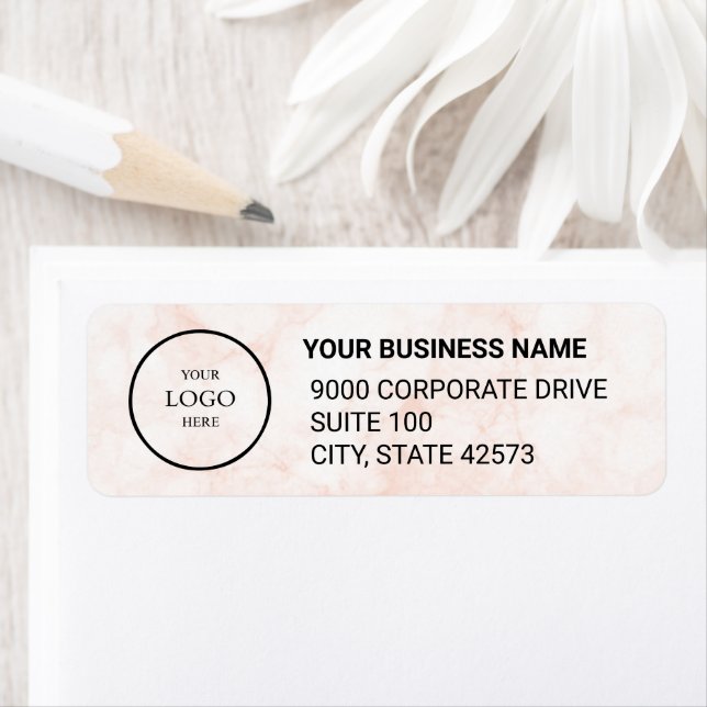 Business Logo Custom Return Address Label (Insitu)