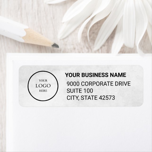 Business Logo Custom Return Address Label (Insitu)
