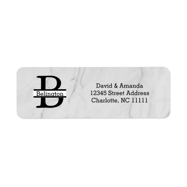 Business Logo Custom Return Address Label (Vorne)