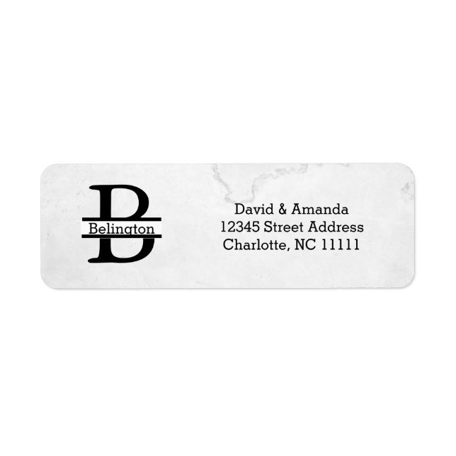 Business Logo Custom Return Address Label (Vorne)