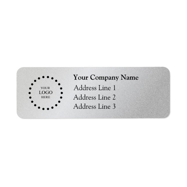 Business Logo Custom Return Address Label (Vorne)
