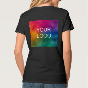 Business-Logo Elegante Moderne Vorlage Schwarz T-Shirt