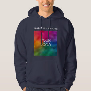 Business-Logo für Front-Design Männerbeleuchtung Hoodie