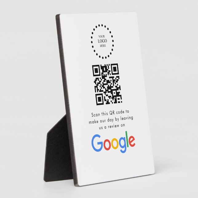Business Logo Google Reviews website scan  Fotoplatte (Seite)
