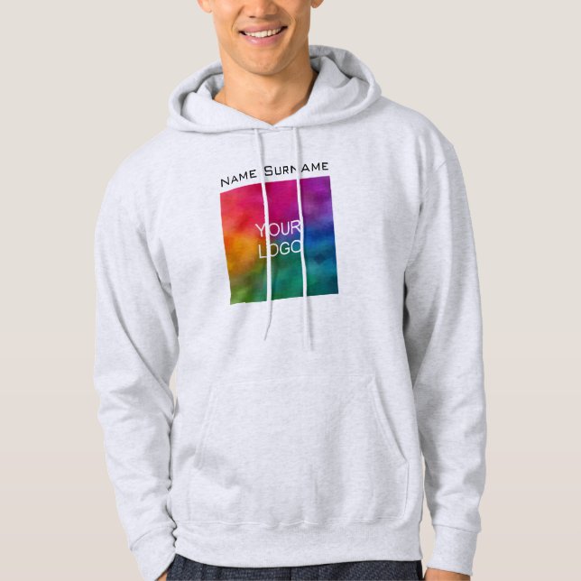 Business-Logo - Ihr eigenes Design - Männer Hoodie (Vorderseite)