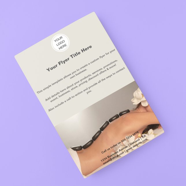 Business Logo l Marketing Schönheitssalon Wellness Flyer (Von Creator hochgeladen)