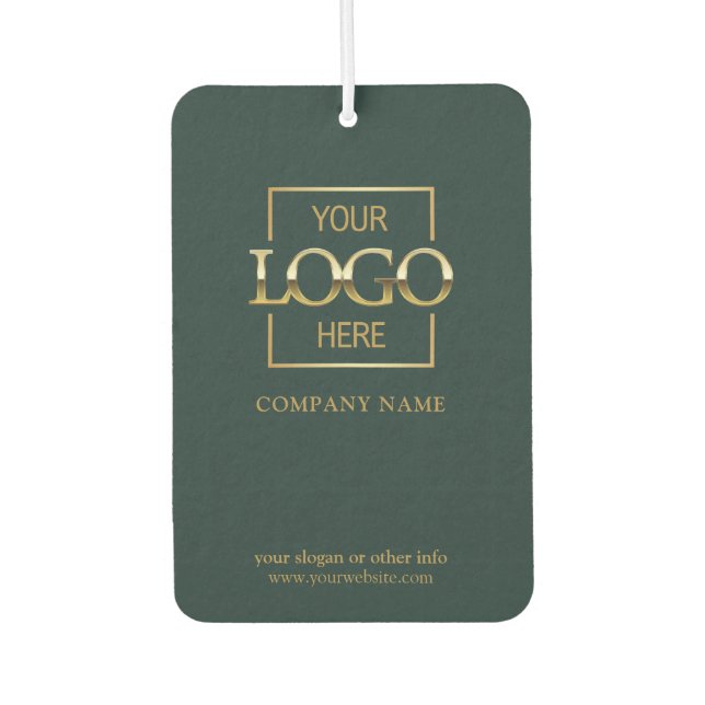 Business Logo Minimalist Professional Branded Autolufterfrischer (Vorderseite)