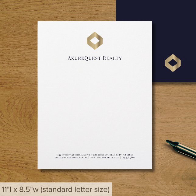 Business-Logo Moderner Luxus Briefbogen (Von Creator hochgeladen)