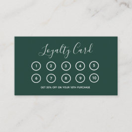 Business-Logo Modernes Emerald Beruflich Company Treuekarte