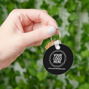 Business-Logo Modernes Schwarz Stilvoll Beruflich Schlüsselanhänger