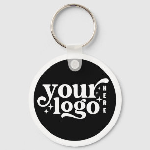 Business-Logo Modernes Schwarz Stilvoll Beruflich Schlüsselanhänger