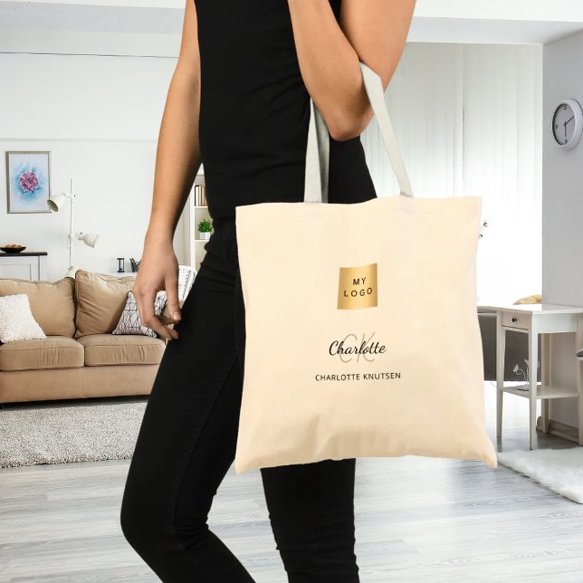 Business logo name monogram tragetasche (Von Creator hochgeladen)