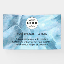 Business-Logo Navy Blue Beruflich 5" Banner