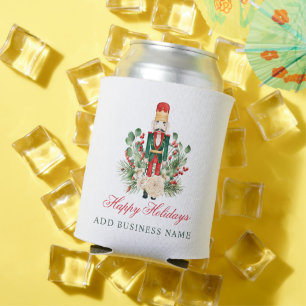 Business Logo Nutcracker Happy Holidays Weihnachte Dosenkühler