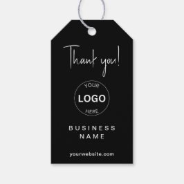 Business Logo Qr Code Hang Tags Folgen Sie uns! Geschenkanhänger