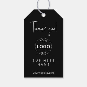 Business Logo Qr Code Hang Tags Folgen Sie uns! Geschenkanhänger