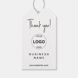 Business Logo Qr Code Hang Tags Folgen Sie uns! Geschenkanhänger