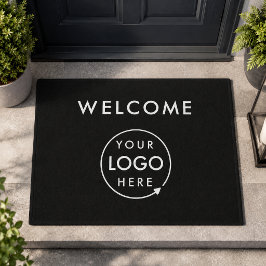 Business Logo Stylish Black Modern Professional Fußmatte