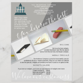 Business-Logo Trendy Modern Geometric 3 Foto Flyer