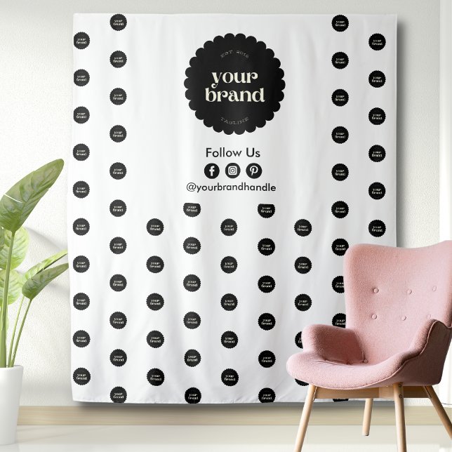 Business-Logo-Veranstaltung - Schritt und Wiederho Wandteppich (Von Creator hochgeladen)