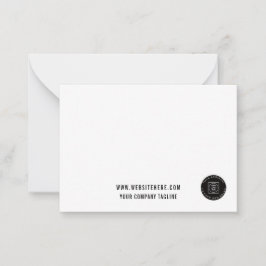 Business Logo Website Employee Note Card Mitteilungskarte