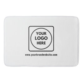 Business Logo & Website Name Branding Bath Mat Badematte