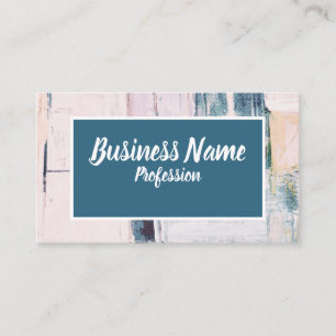 Business Marketing abstrakt aquamarin Visitenkarte