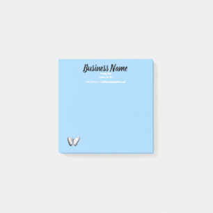 Business Marketing Artikel personalisiert blau Post-it Klebezettel