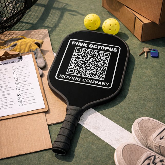 Business Marketing QR Code Pickleball Schläger (Von Creator hochgeladen)