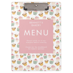 Business Menu "Cupcake" Klemmbrett