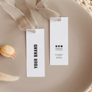 Business-Minimalist-Markenname-Kleidung-Hängetag
