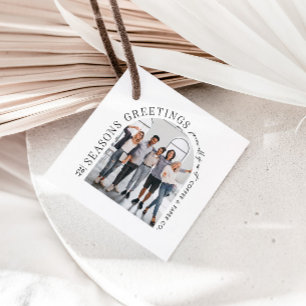 Business Modern Arch Foto Weihnachten Geschenkanhänger