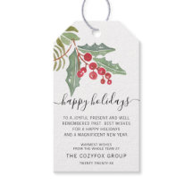 Business Modern Script Holly Berry